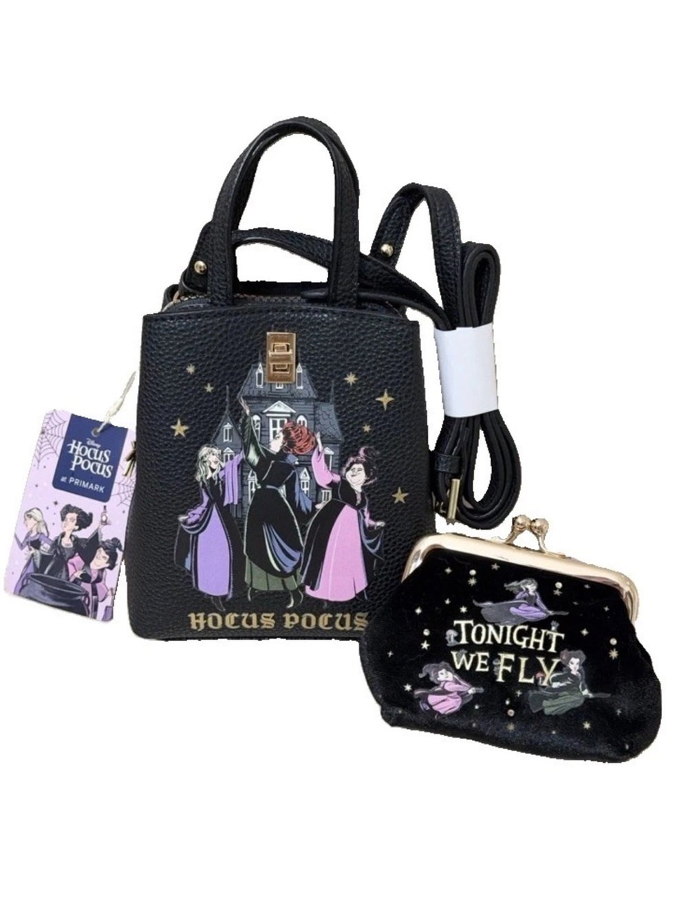 Disney Hocus Pocus Crossbody Bag Coin Purse 2 Piece Set *Primark*-NEW
